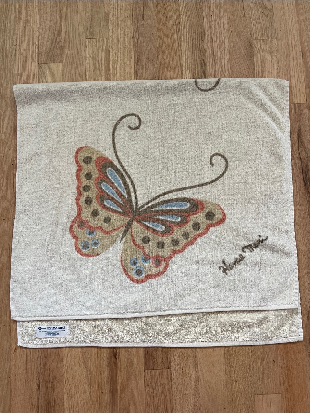 Hanae Mori for Martex Butterfly Bath Towel